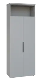 SIN 6 - 82DN kancelářská skříň, 2-dveřová/nika, 2170x800x400, šedá